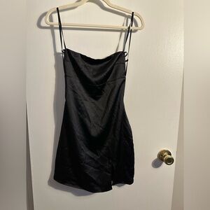 Backless Black Mini Dress